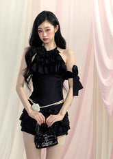 French Set for Women Top and Short Skirt